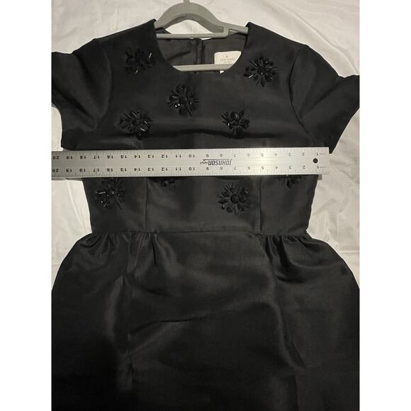 Kate Spade Women's 12 Dress Black Jewel Embellished Pockets Cocktail Party Glam - Picture 9 of 9